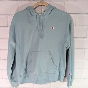 Champion Baby Blue Hoodie Sweatshirt